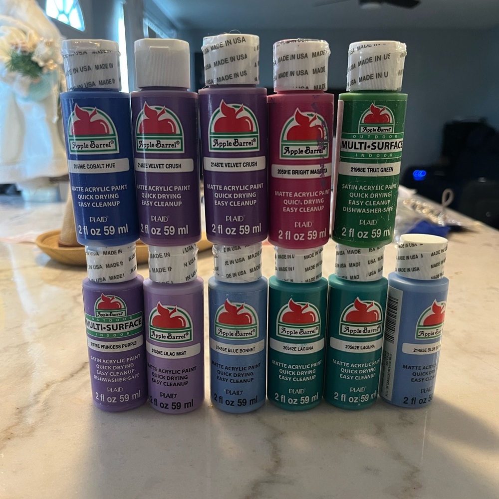 Apple‎ Barrel Acrylic Paint Set lote #11 pz